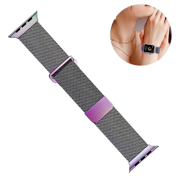 [QD] Magnetiskt Apple Watch Armband - Färgstarkt 42/44/45mm