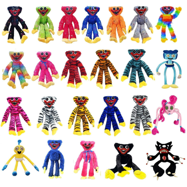 Huggy Wuggy Pehmolelu 24 Mallia 35-50cm Korkea Musta Huggy