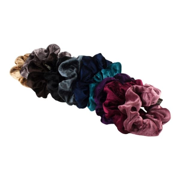 /QD/3x Hårelastikker / Scrunchies i Velour