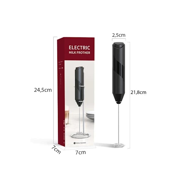 Elektrisk Minivisp / Elvisp / Visp - Mjölkskummare med Stativ