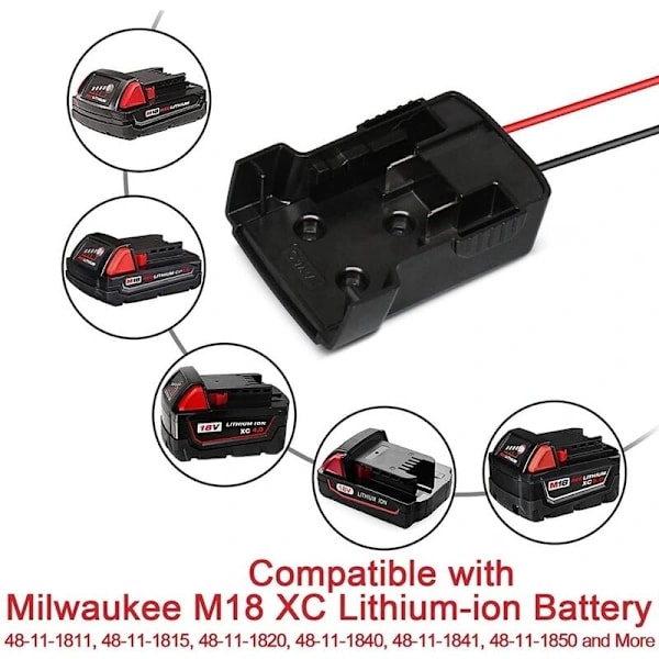 2-pack Hjuldrift Litiumjon Batteriadapter M18
