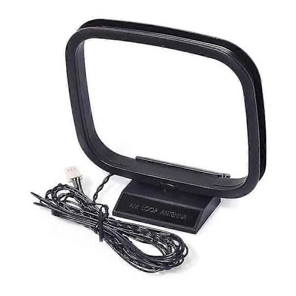 AM/FM Loop-antenn med 3-polig kontakt för HiFi-mottagare audiosystem