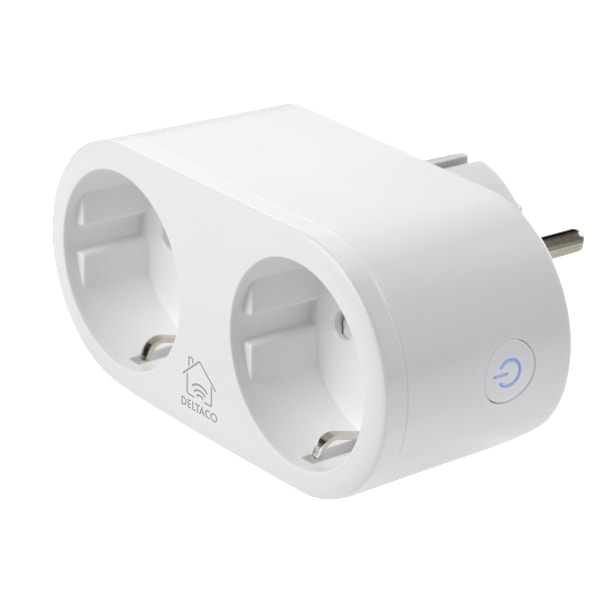 SMART H strømafbryder WiFi 2.4GHz energiovervågning 2xCEE 7/3