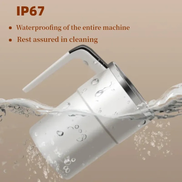 QU.380ML Mini Elektrisk Självrörande Kaffemugg IP67 Vattentät Livsmedelssäker Kaffemugg USB Uppladdningsbar Automatisk Magnetisk Kopp För Te