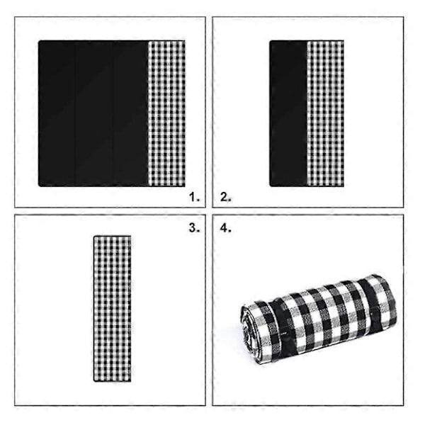 Picnic Tæppe Picnic Tæppe Med Vandafvisende Underside let at bære_FO red white 200x200