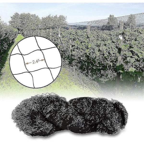 QD-15m X 15m Fuglebeskyttelsesnet Plantenet Damnet Havenet Til Have, 5 X 5 Cm Store Huller