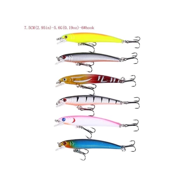 Fiskebeten / Wobblers - 43 fiskedrag i box_QQ