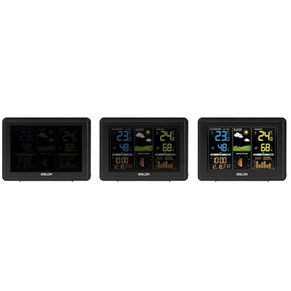 Værstasjon med display BD-907 svart