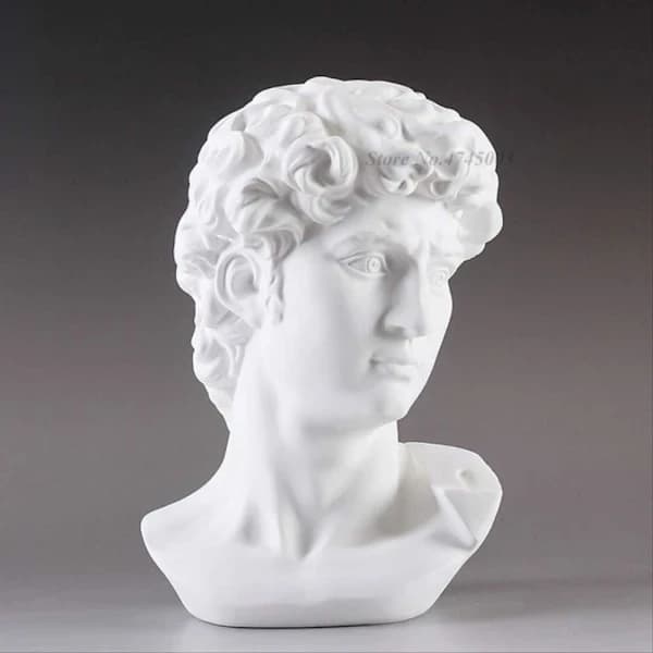QU-Gresk mytologi David hode byste statue mini Europa Mhelangelo H,A