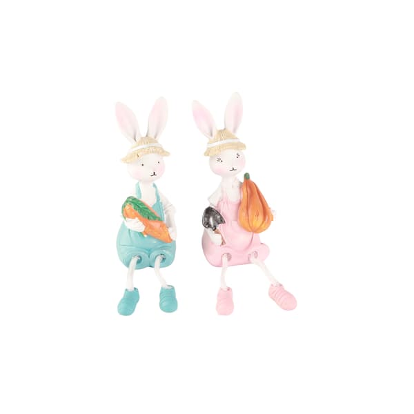 Hanging Feet Doll Home Rabbit Ornaments Easter Bunny Decoration 0.4