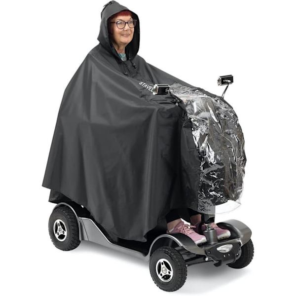 Rain Poncho for Mobility Scooter - Lightweight Model with Viewing Window
