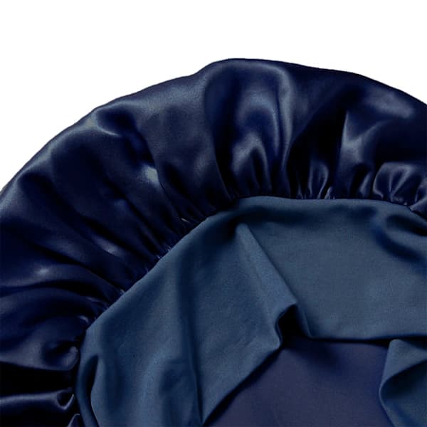 Nattlue Sovehette i 100% silke NavyBlue