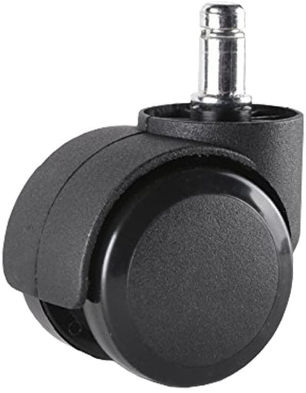 Kontorstol Hjul, 11mm, 5-pak, Sort, Udskiftningshjul