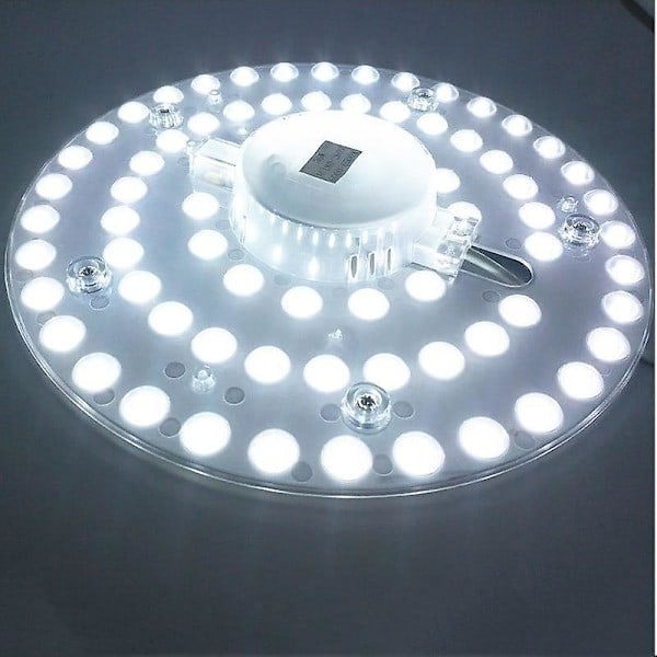 [QD] Rund LED-panel taklampe (12W hvit)