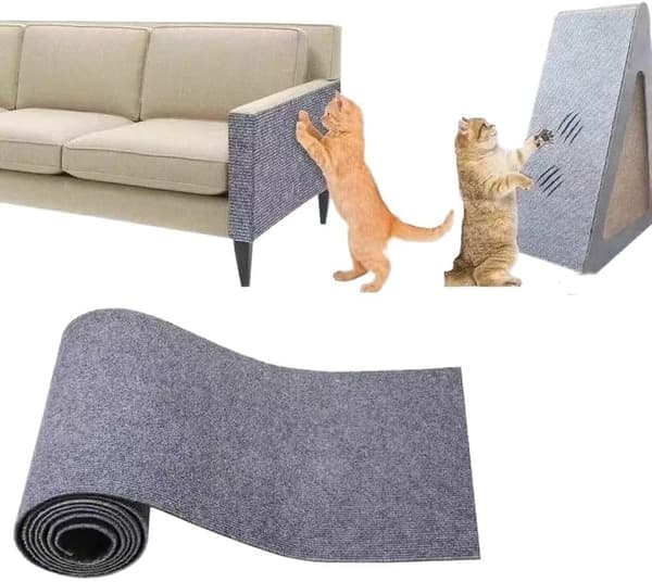 Selvklebende klorematte for katt, veggbeskyttelse for klorebrett, klorematte for sofa, katteklorematte, hjørne DIY
