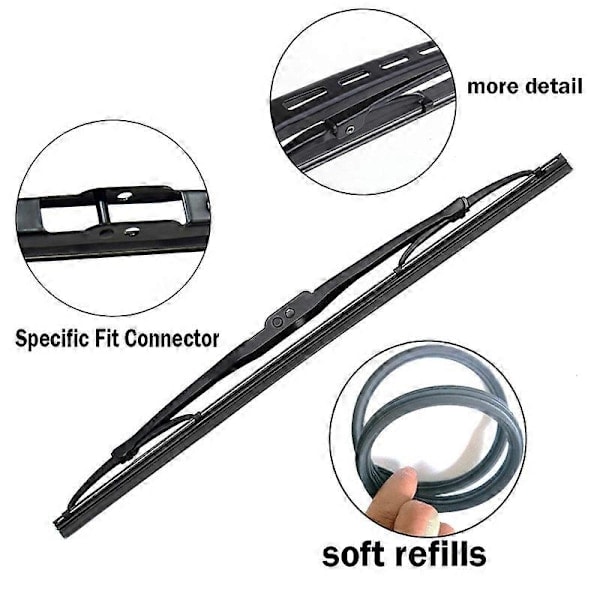 \"QD\"Xukey Bakre vindrutetorkararm och -blad set för Porsche Cayenne S 955 2010 2009 2008 2007 2006 2005 2004 2003 2002