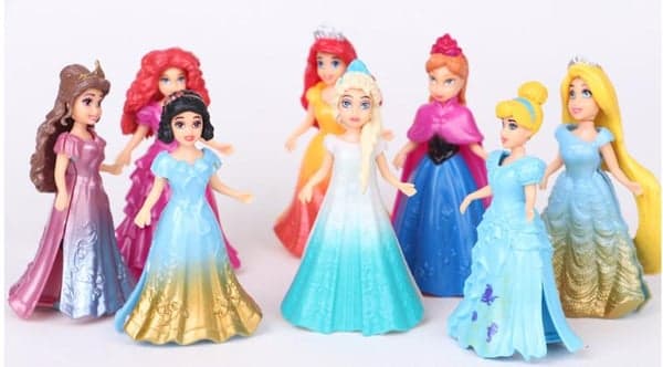 8 stk. Frozen Figurer