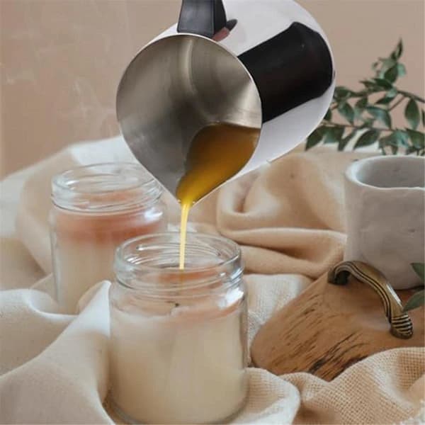 /EA/Lysstøpekjele, 900 ml vokssmeltekjele, lysstøpebeholder i rustfritt stål