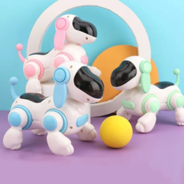 Interaktiv Bionisk Robothundleksak för Barn - Krypande, Ljus & Musik, Perfekt Present!