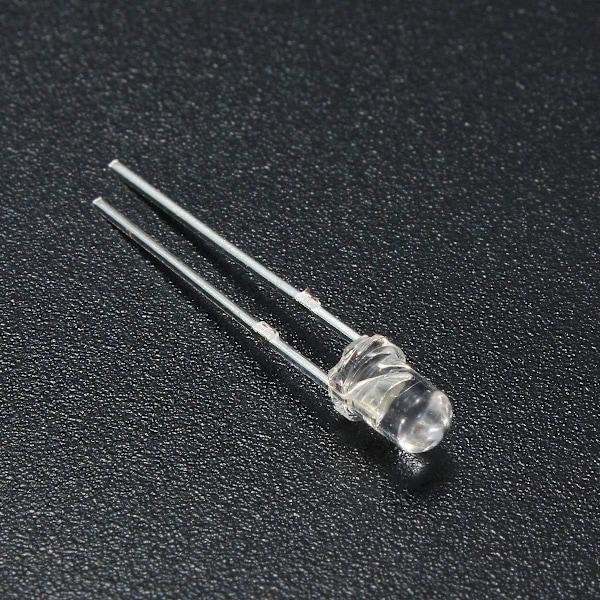 QU/500 st 3 mm LED-ljus vit gul röd blå grön DIY-diodsortiment