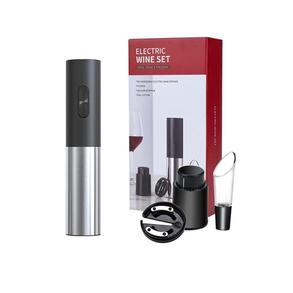 Electric Wine Opener set - Corkscrew - 4-piece_QQ