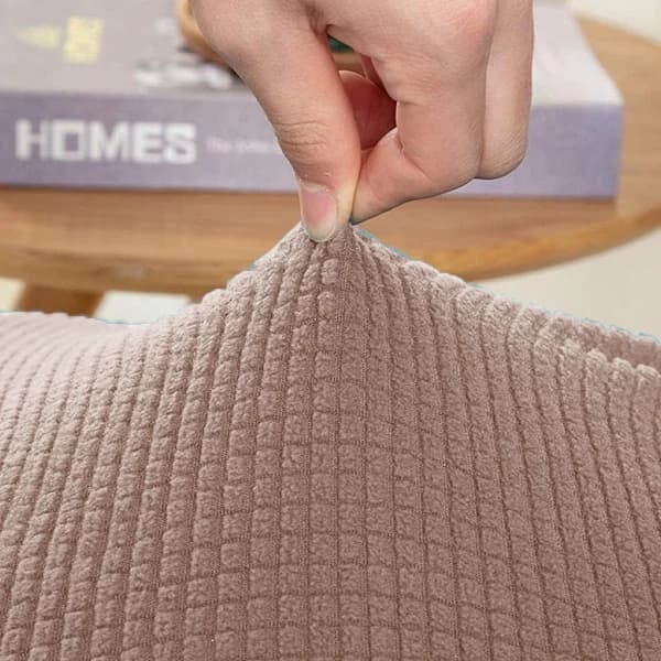 Ruokapöydän tuolinpäälliset, 4 kpl, khaki