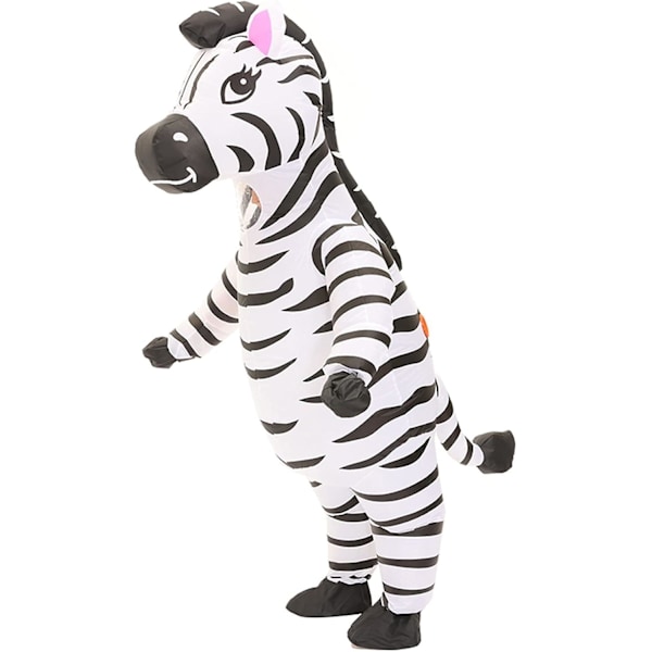 Uppblåsbar Zebra Kostym Rolig Uppblåsbar Djurdräkt Cosplay Party Jul Halloween Kostym Festival Jumpsuit