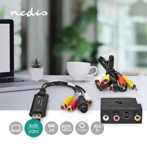 Video Grabber | USB 2.0 | 480p | A / V-kabel / Scart
