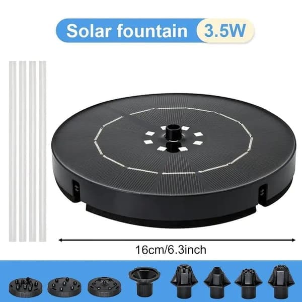 Fontän - Solcellefontene / Vannfontene Solcelle - 16 cm