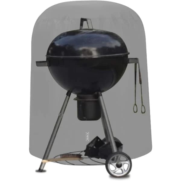 Kulgrillovertræk, vandtæt åndbar UV-resistent beskyttelse til udendørsgrill, sort, 74 cm diameter x 86 cm højde