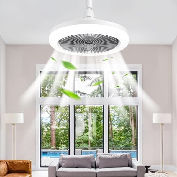 Ceiling Fan - 3 Speeds - Suitable for Bedrooms and Offices - Grey, 1-Pack
