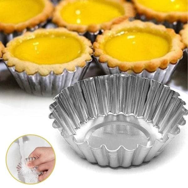 10 stk. Metalforme - Muffinsforme - Småkager - Forme