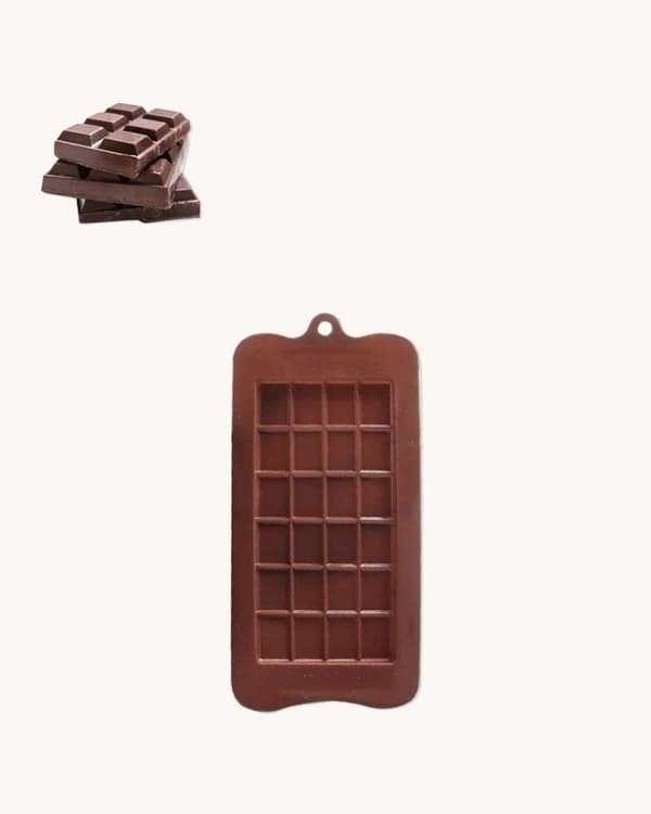 Stor Chokoladebar Silikoneform Brun brown