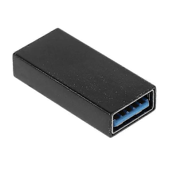 USB 3.0 Naaras-Naaras Liitin Tyyppi A Jatkoadapteri Musta