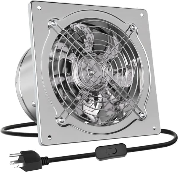 Køkkenventilator 4–10 tommer udstødningsventilator vægmonteret ventilationsventilator til garage og kælder