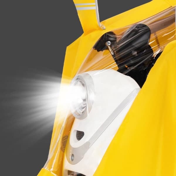 Regnponcho til cykel, knallert, scooter - Reflekterende kanter Mørkeblå0 7XL_qq