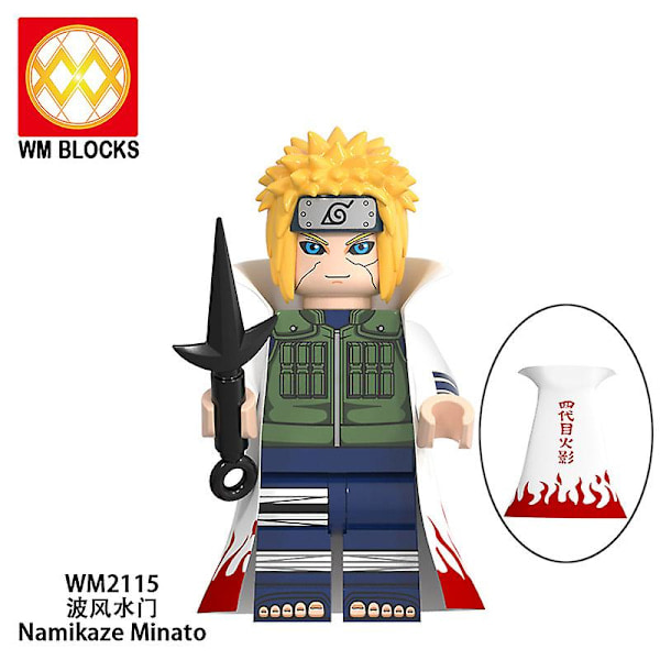 QU/Naruto byggeklods minifigur Seks Veje Madara Uchiha Sasuke minifigur lille partikelmontering legetøj
