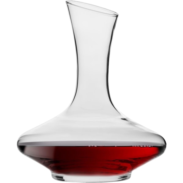 QU*Karaff vinkaraffel | 1 200 ml | Stor | Håndlaget | Perfekt for hjem, restauranter, fester og arrangementer | Krystallglass | Blyfri