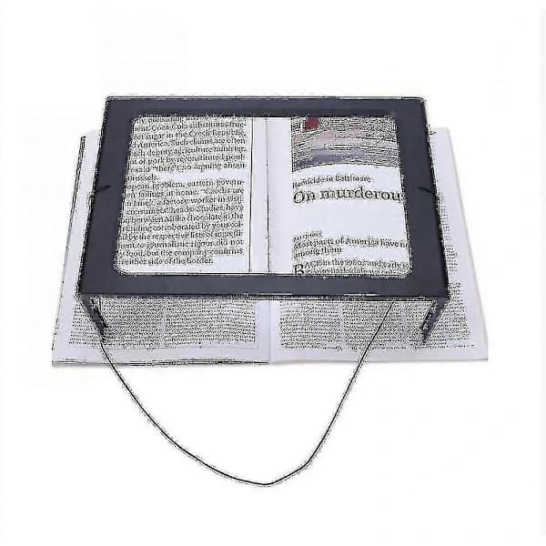 Large Magnifying Glass with LED Lamp, Reading Aid - W