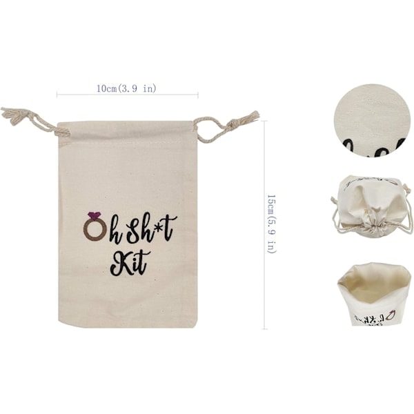 QU/Dragskopåse 10x15 cm Bakis-Kit Väska Oh SHT Kit Väska