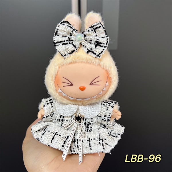 Labubu Dockor Kläder Outfit Kreativ Kawaii Tecknad Monster Cosplay Leksaker Färgglad Tröja Set Handgjorda Tillbehör_qd