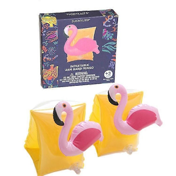 Børnesvømme Armcirkel Dobbelt Luftpose Baby Træning Svømmering_FO Flamingo
