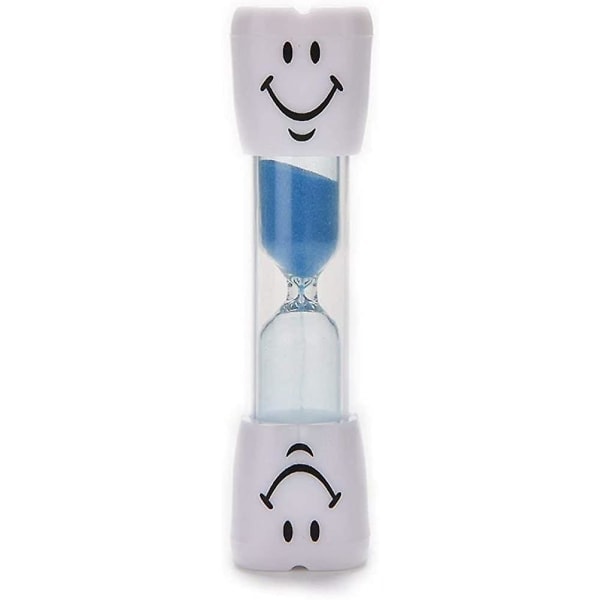 QQX 3-pack barntandborsttimer, 2 minuters smiley-timglas, sandur