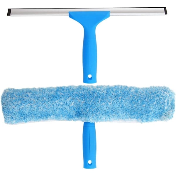 [QD] Professional Window Cleaning Set - Squeegee and Microfiber Window Scrubber, 35 cm