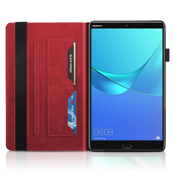 Läderfodral för Huawei Mediapad M5 10,8 tum_nzywt Red
