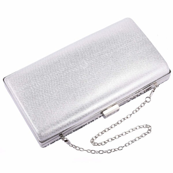 [QD] Glitrende clutch - Sølv Sølv