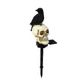 QQ-Halloween Solcellelampe Øjeæble Hånd Have Græsplæne Lysstreng Gård Udendørs Græskar Skelet Spøgelse (A)