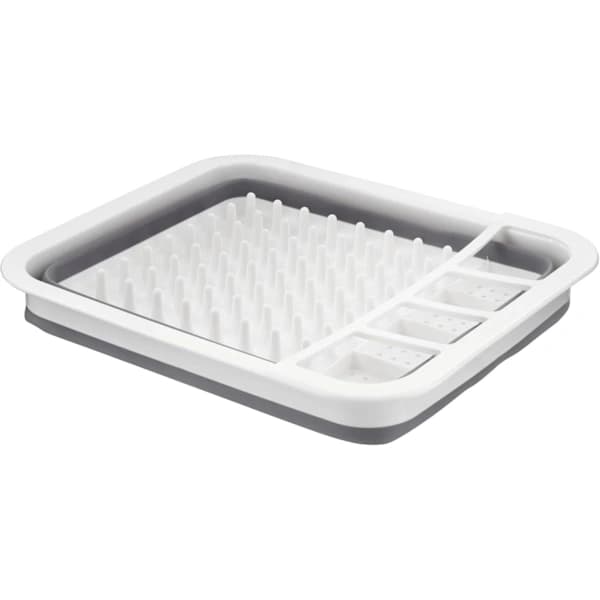 Uttrekkbart sammenleggbart oppvaskstativ med bestikkholder 34,5*28*10