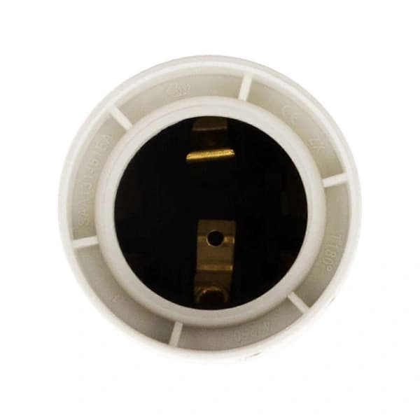 QU-E27 Glatt Hvit Termoplast Sokkel [Energiklasse A]
