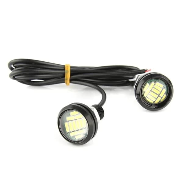 10-delt billed eagle eye-lampe 23MM 4014 12led superlysende linse højeffekts eagle eye kørelys baklys